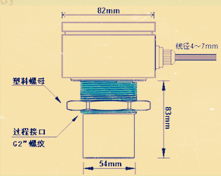 分體式超聲波液位計探針